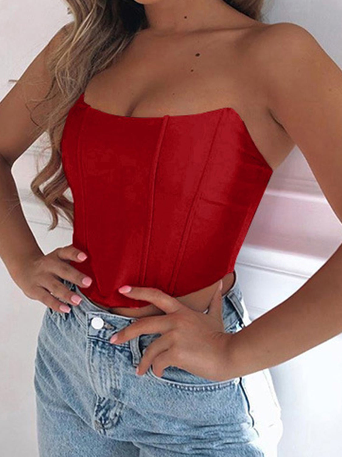 Elegant Tube Cropped Top