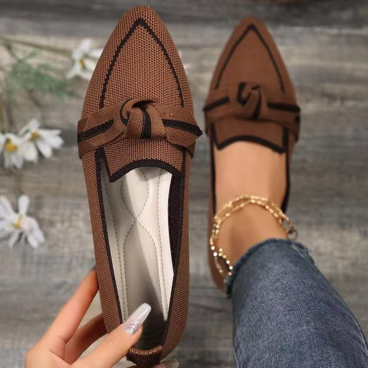 Bow Toe Flats