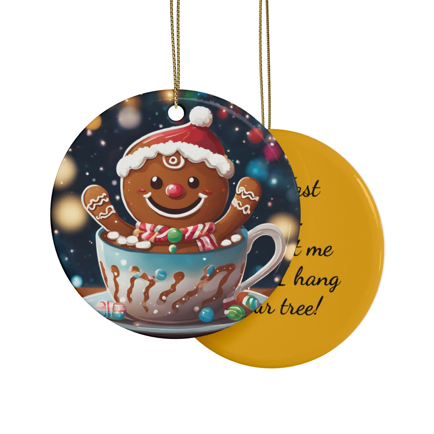 Ceramic Gingerbread Man Ornament