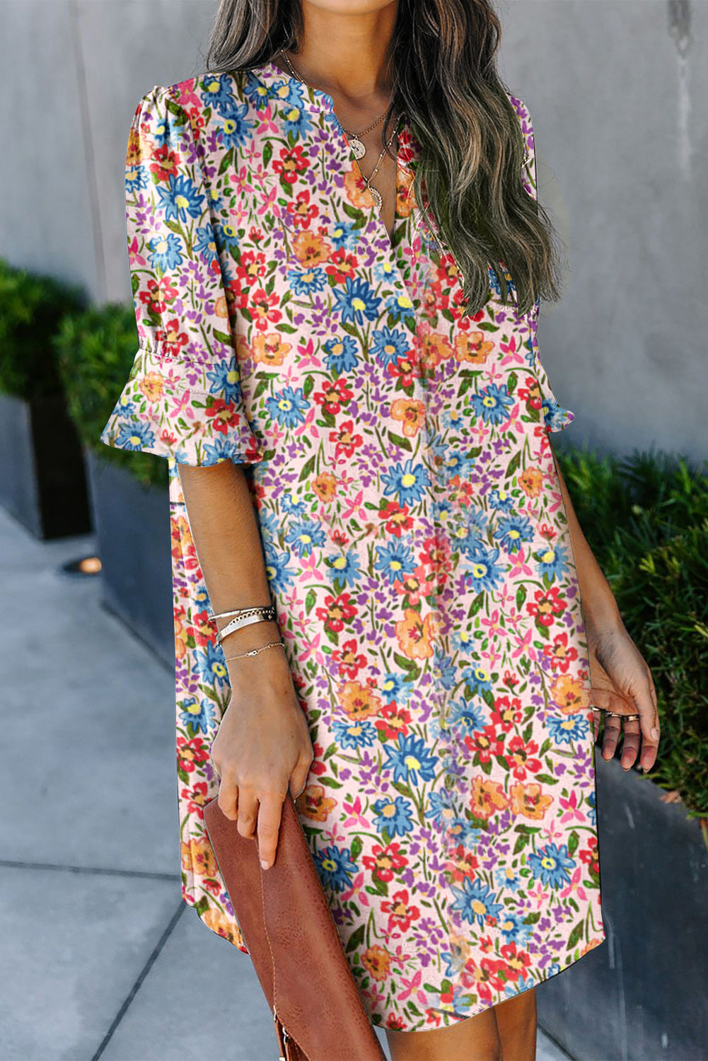 Multicolor Floral Print Tank and Shorts Lounge Set