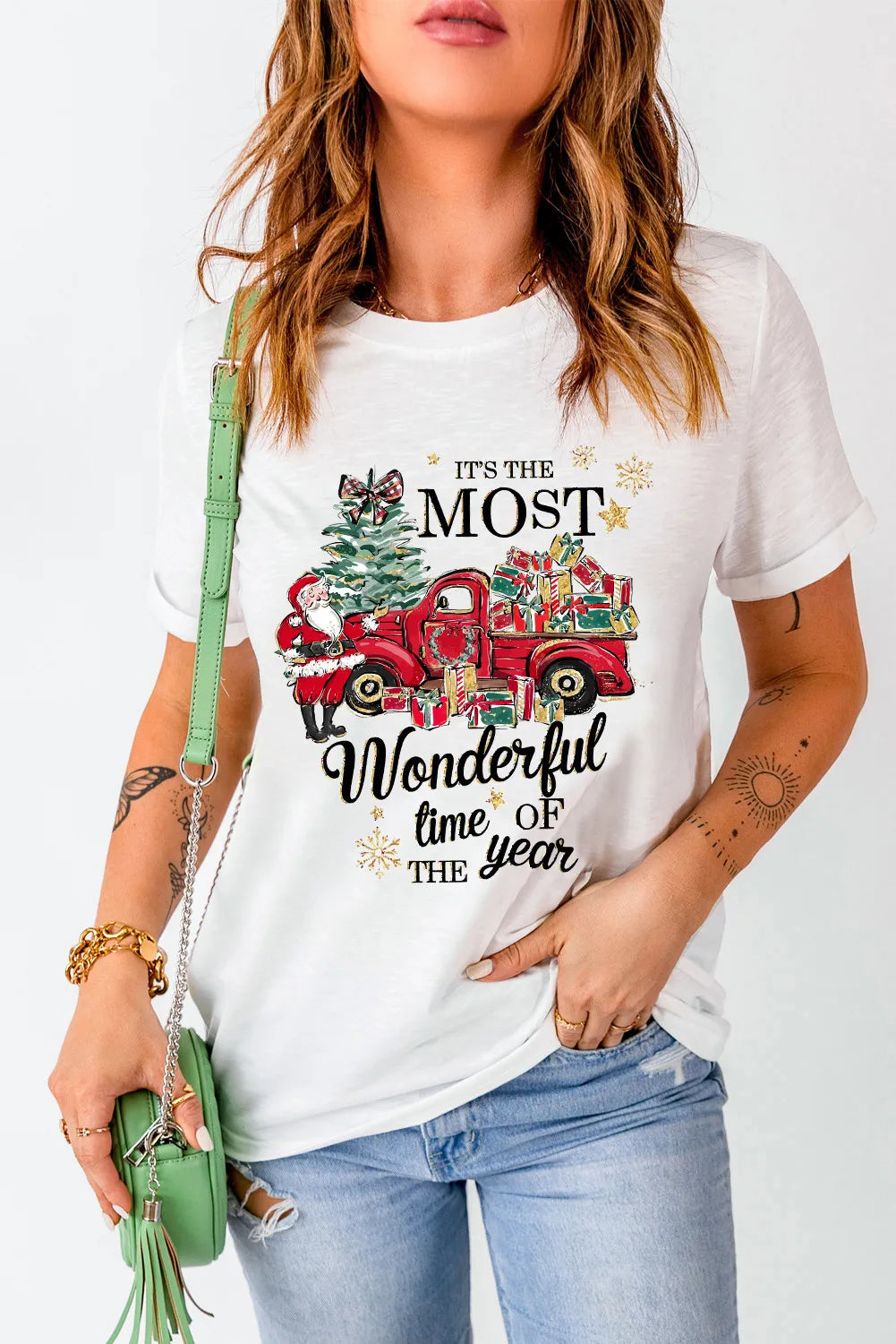 Graphic "Christmas" T-Shirt