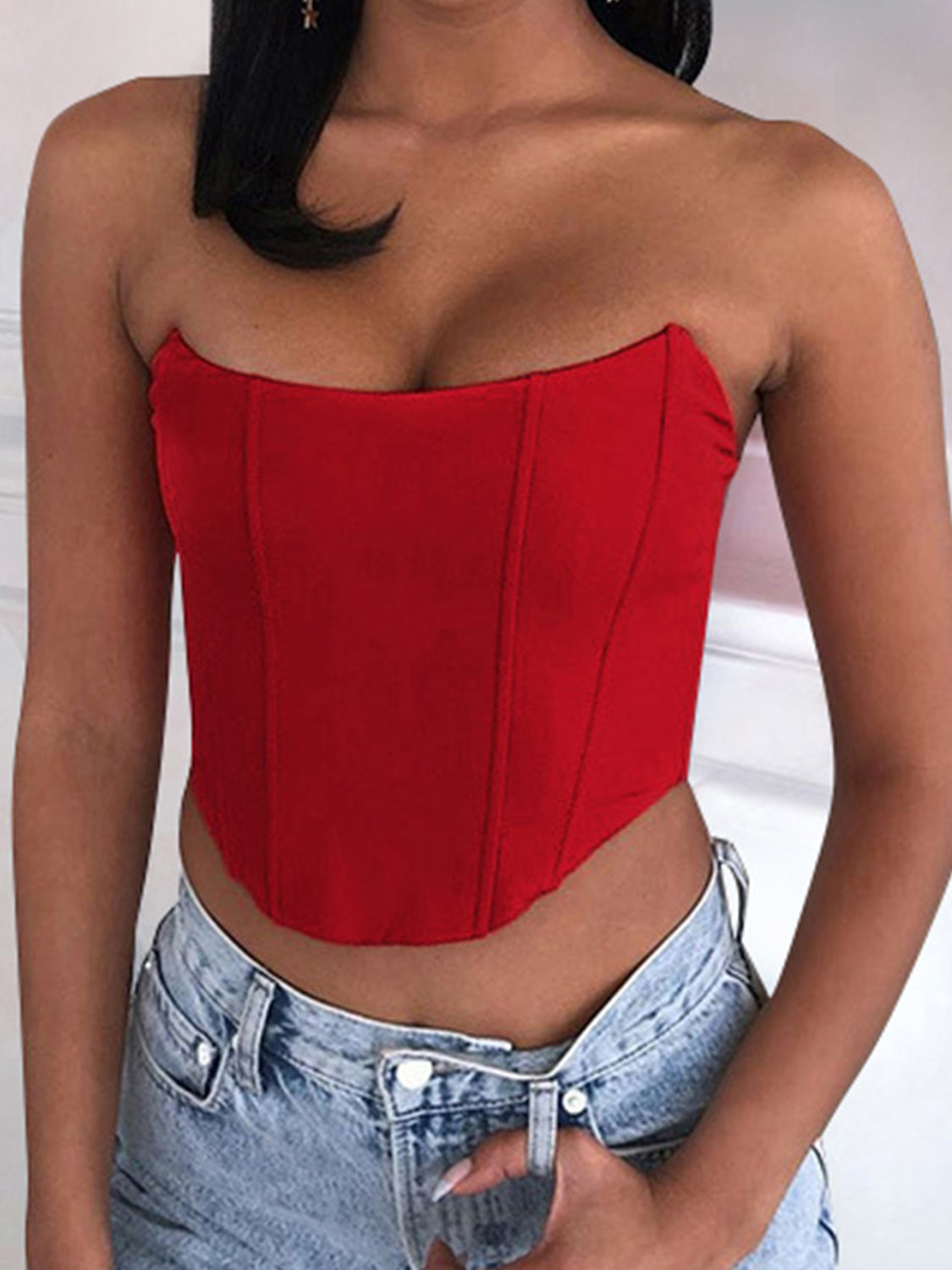 Elegant Tube Cropped Top