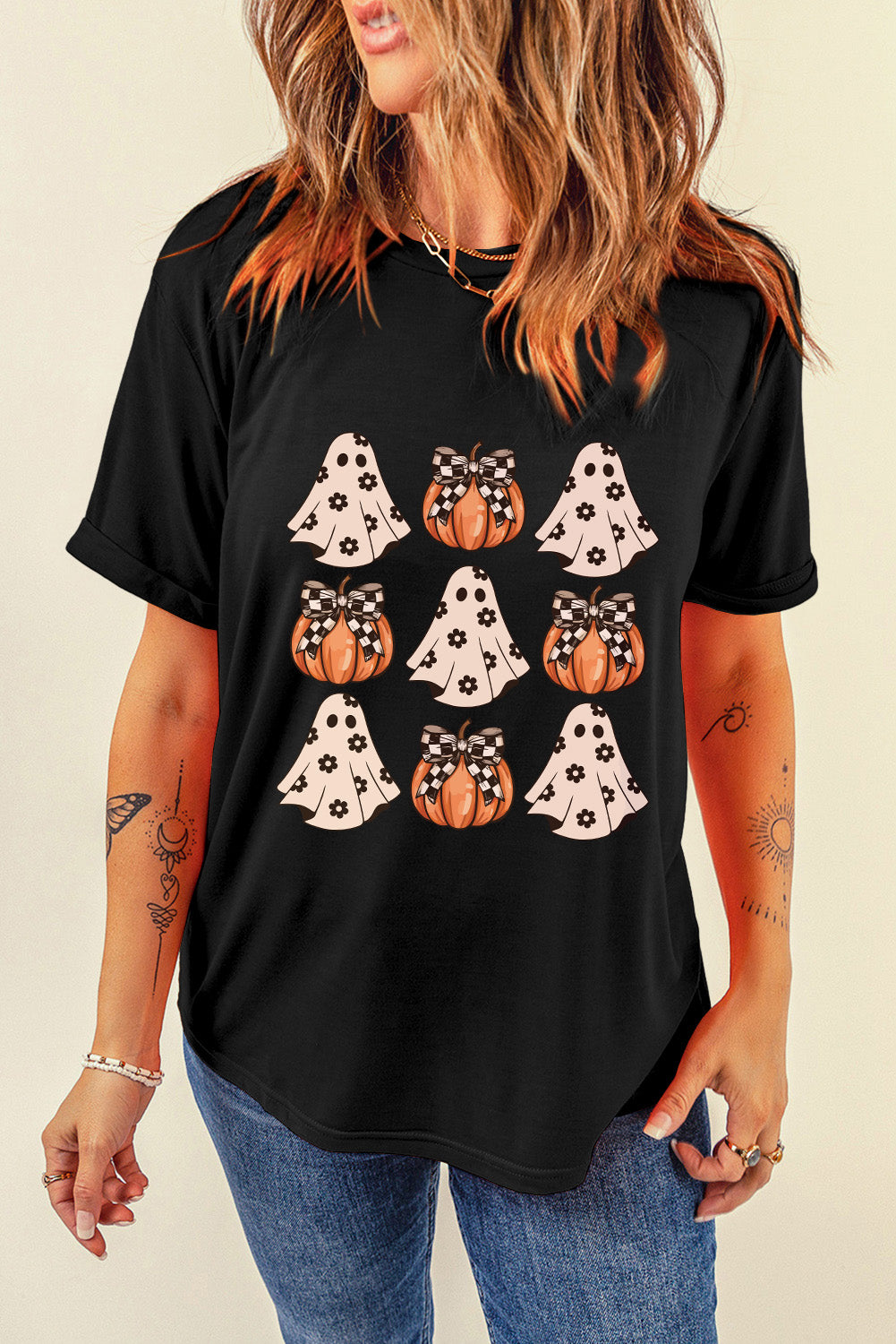 Halloween Graphic Short Sleeve T-Shirt