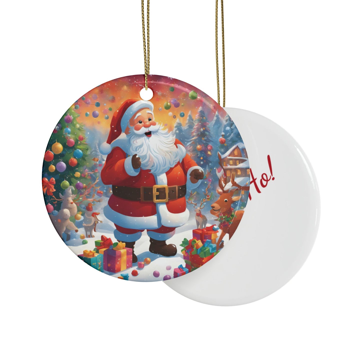 Ceramic Santa Claus Ornament