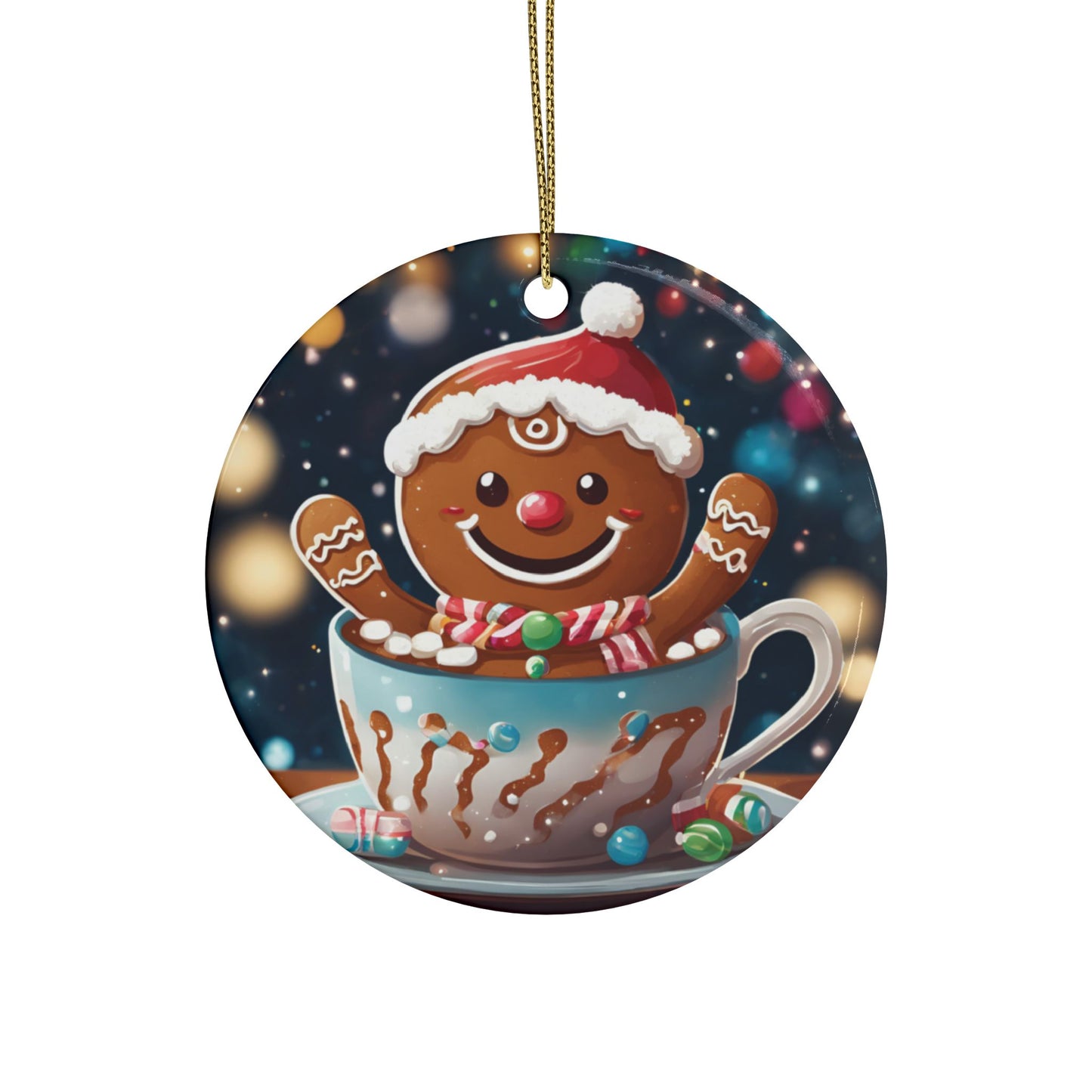 Ceramic Gingerbread Man Ornament