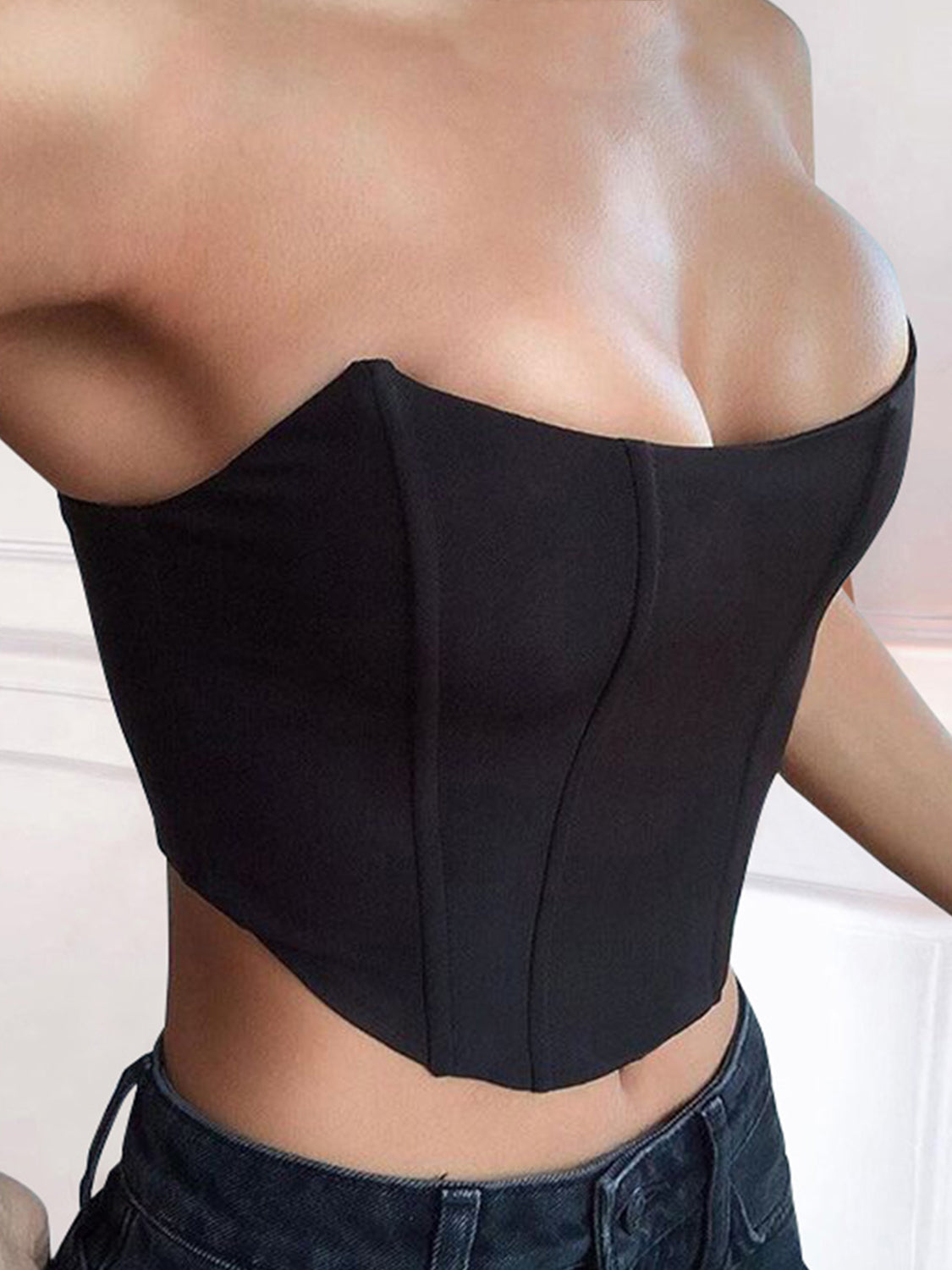 Elegant Tube Cropped Top