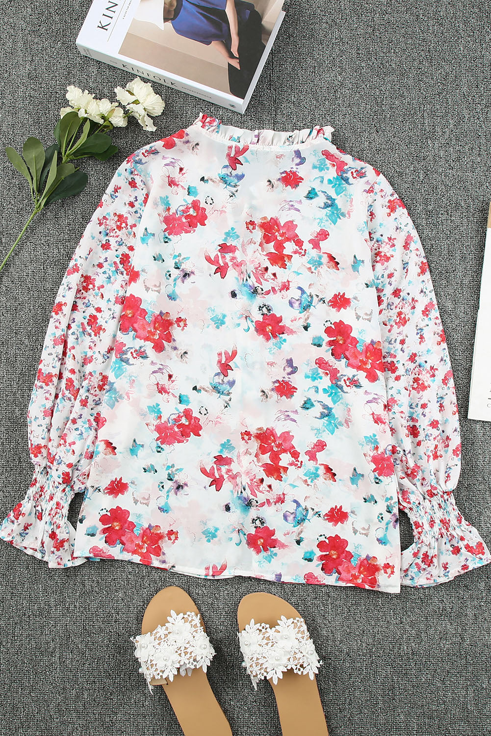 Floral Smocked Blouse