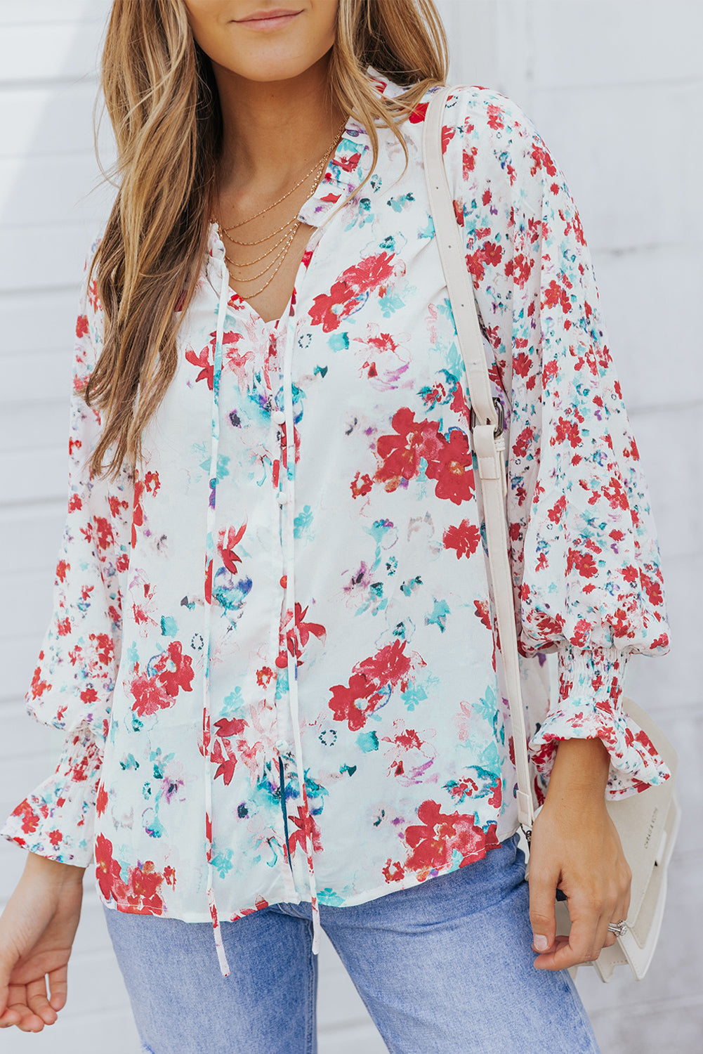 Floral Smocked Blouse