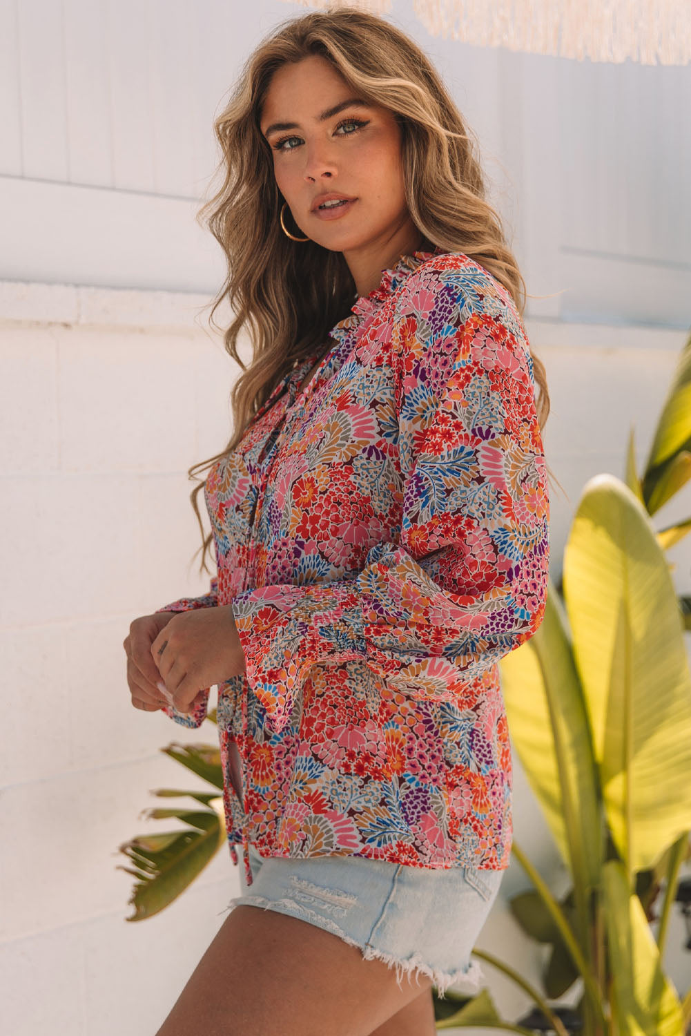 Floral Smocked Blouse