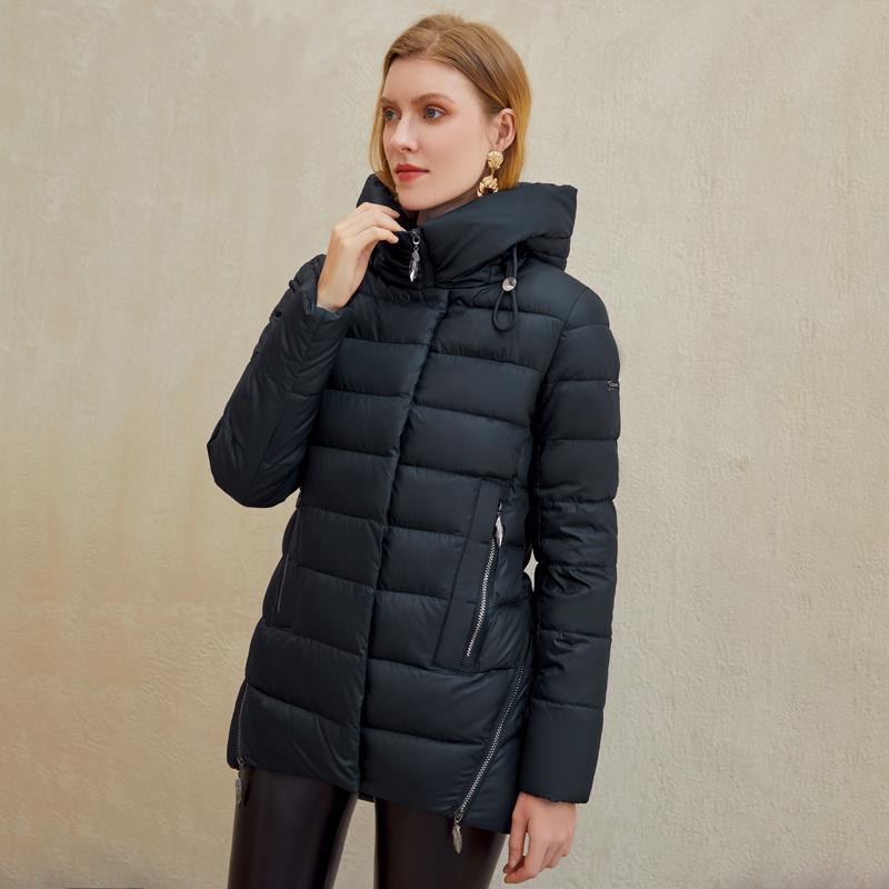 Women Warm Hooded Winter Parka Coat