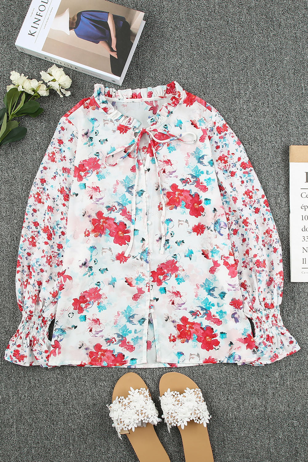 Floral Smocked Blouse