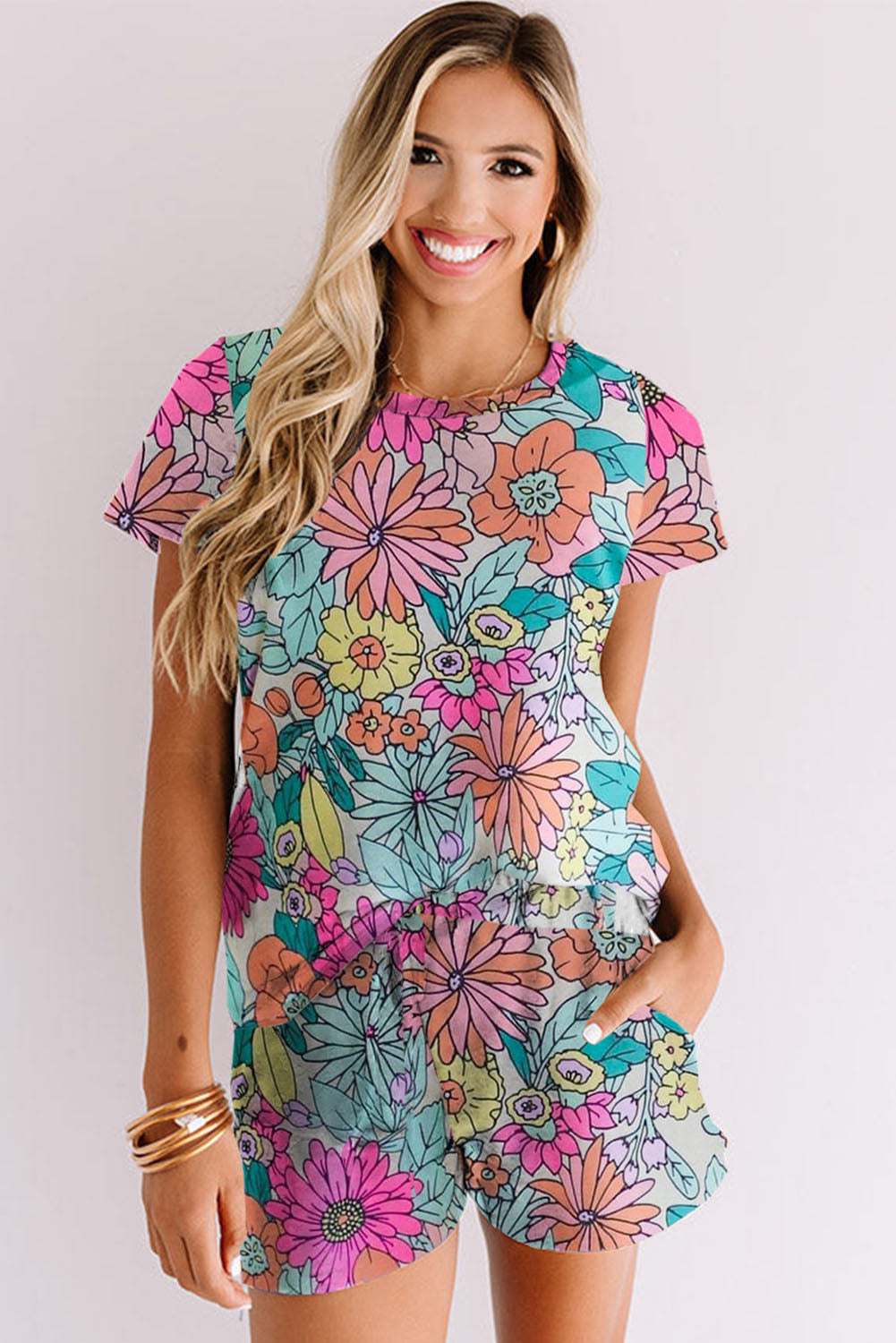 Multicolor Floral Print Sets