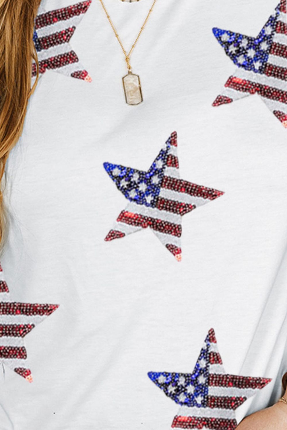 Sequin Star Short Sleeve T-Shirt