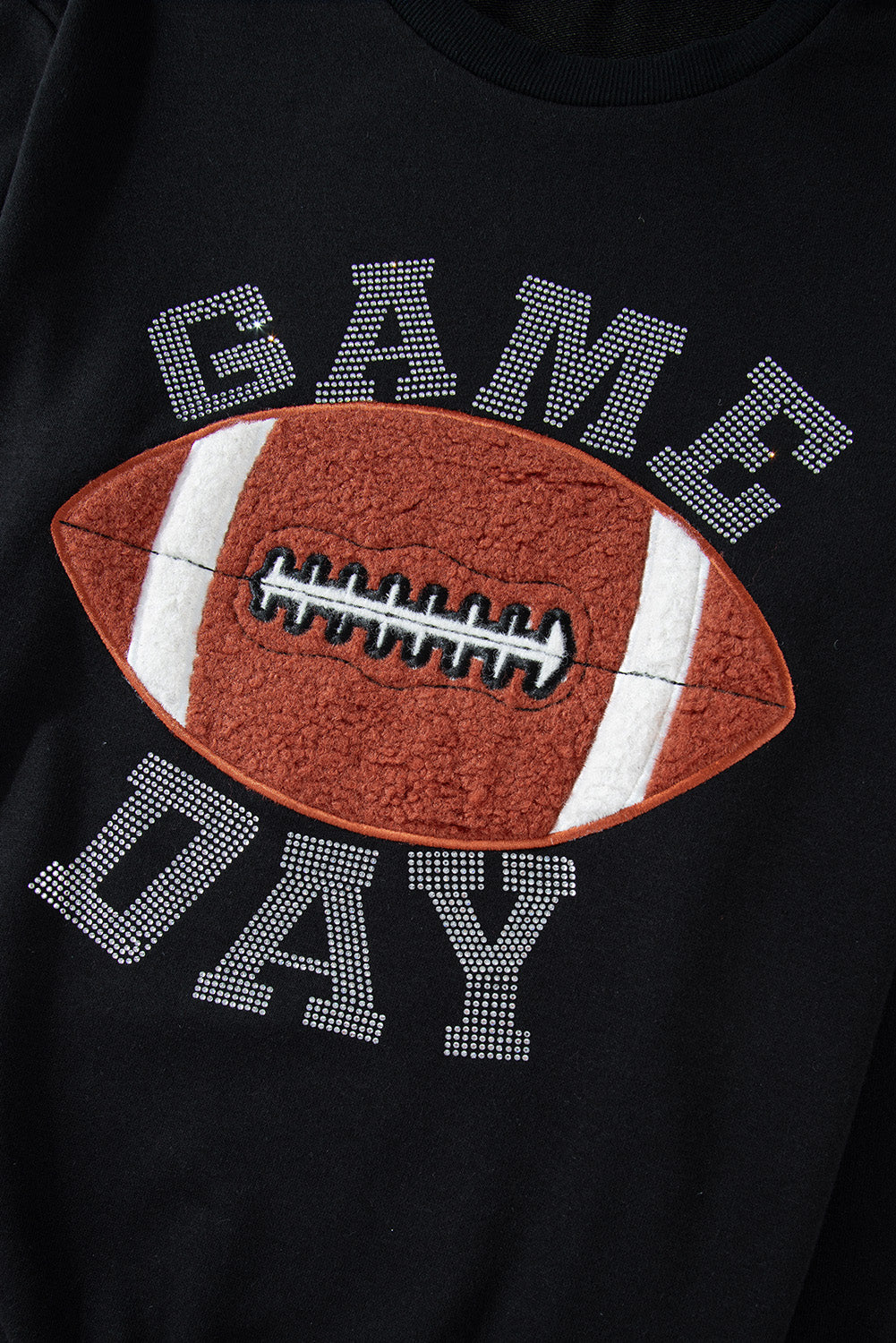 Black GAME DAY Rugby Football Graphic Pullover and Shorts Set