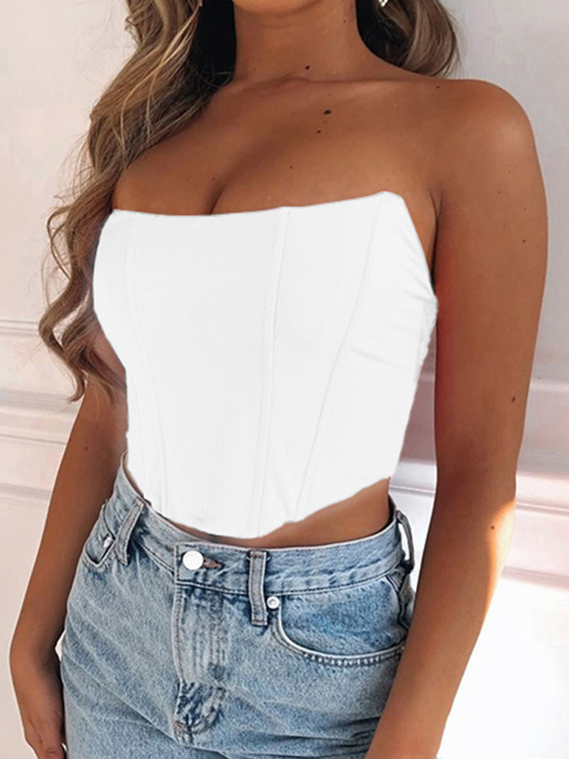 Elegant Tube Cropped Top