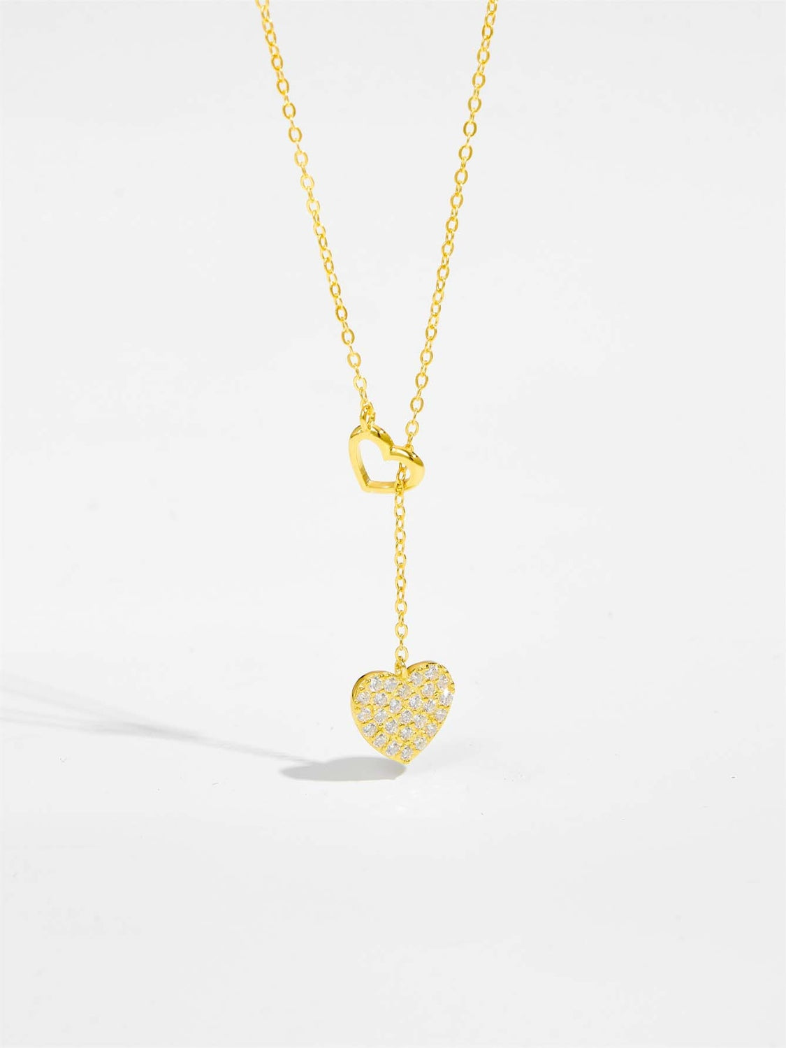 Zircon Heart Costume Necklace