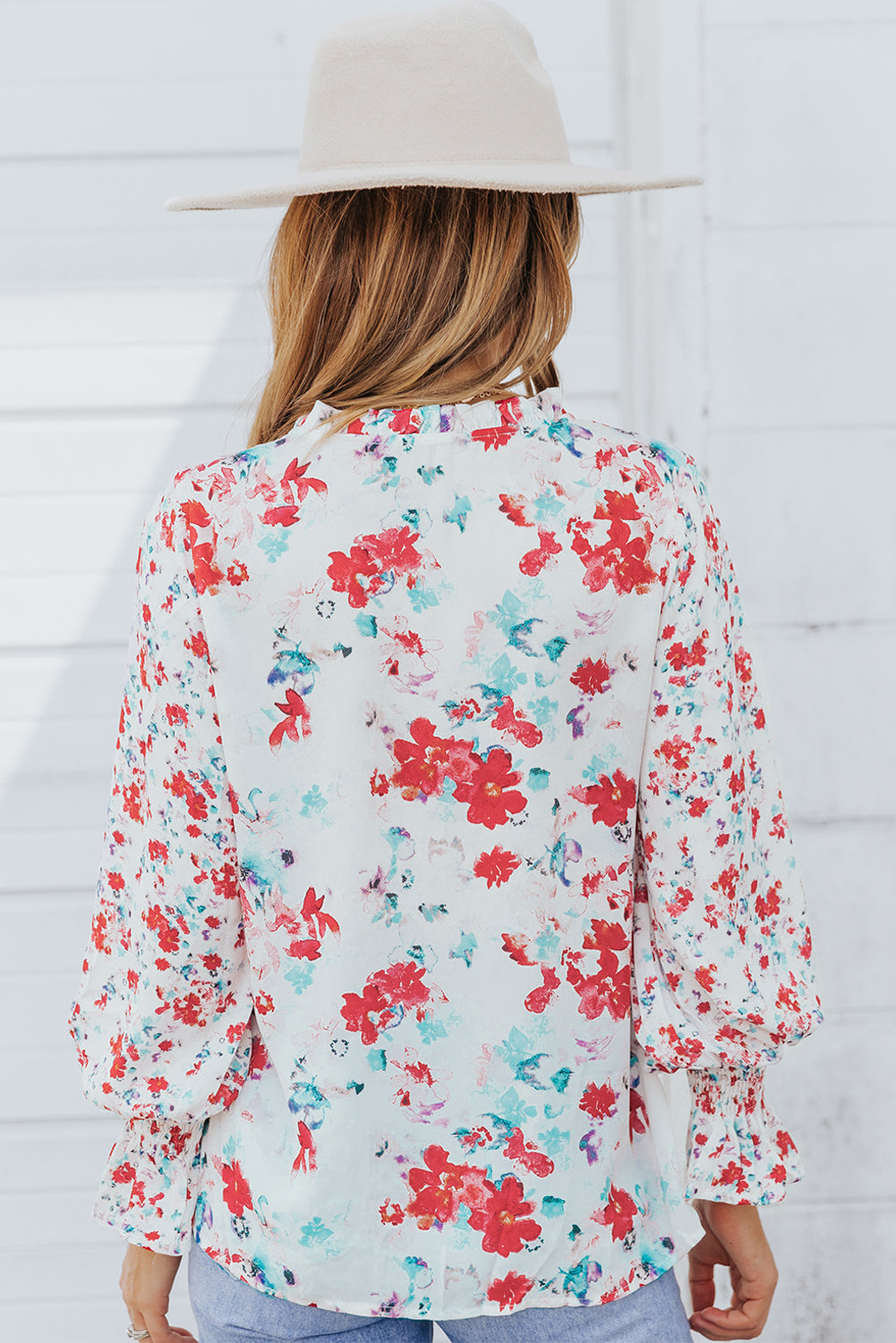 Floral Smocked Blouse