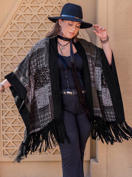 Fringe Open Front Outerwear