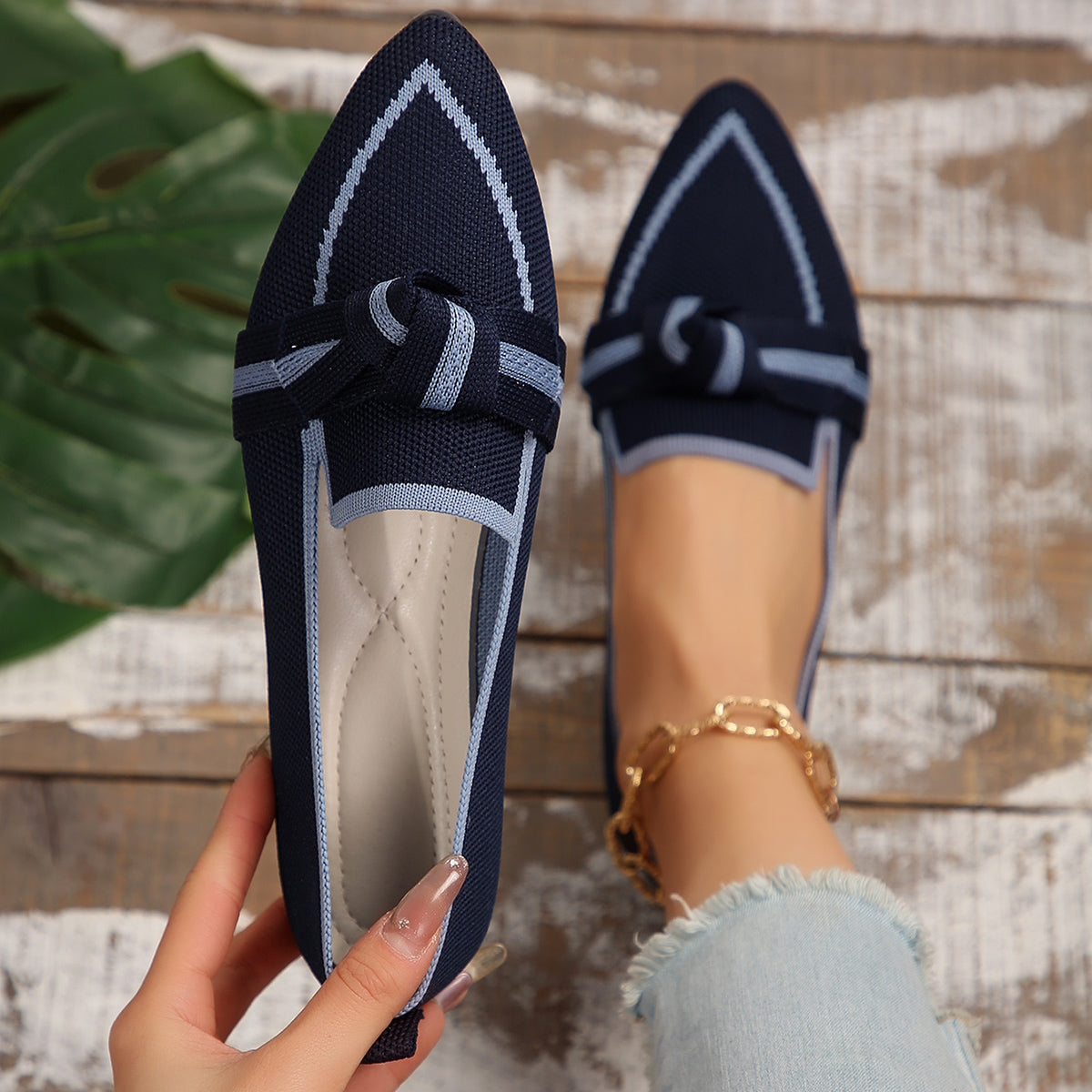 Bow Toe Flats