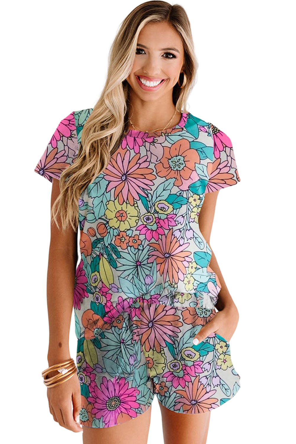 Multicolor Floral Print Sets