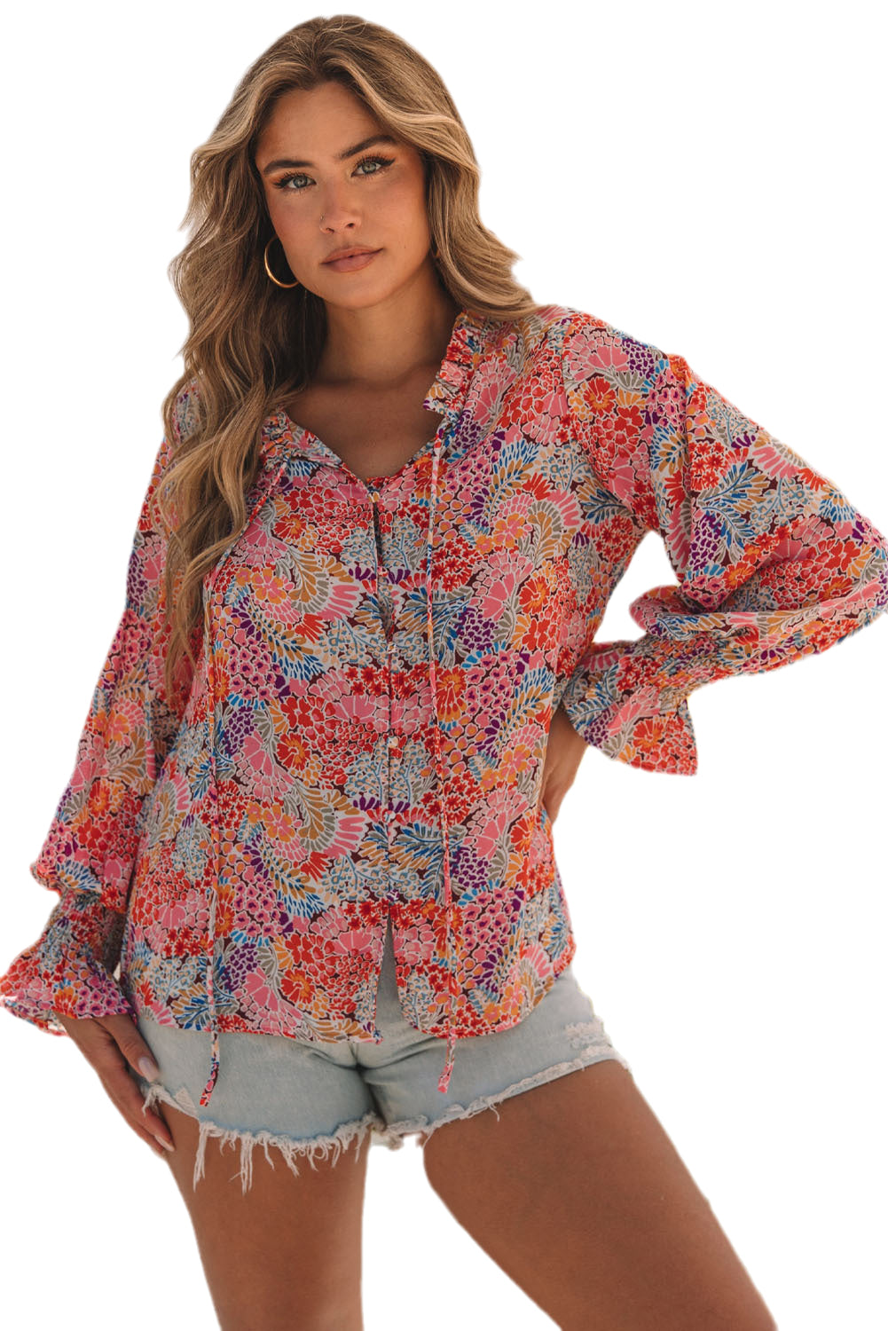 Floral Smocked Blouse