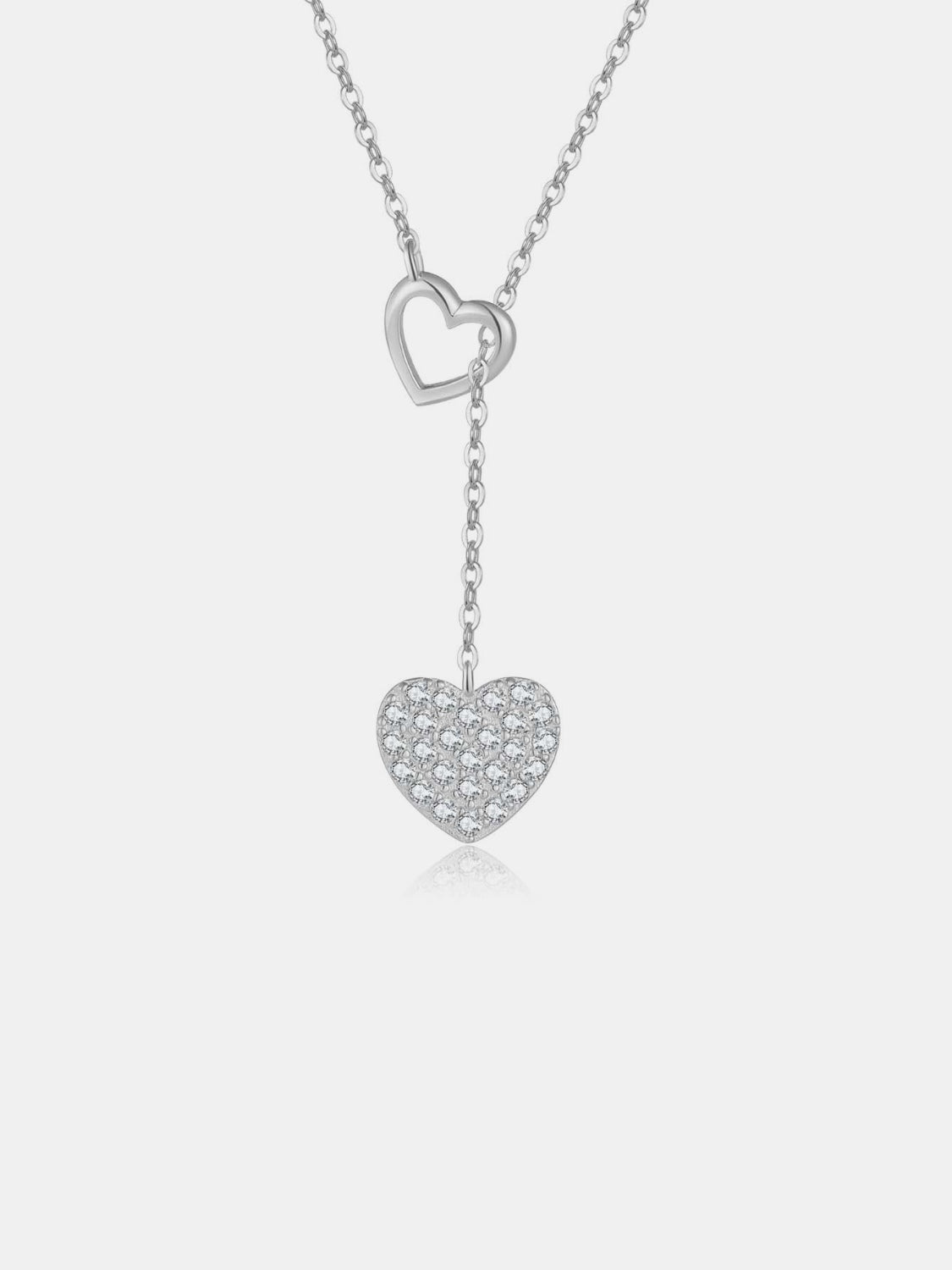 Zircon Heart Costume Necklace