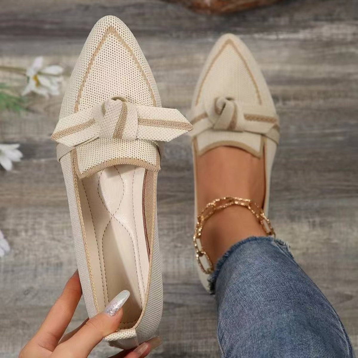 Bow Toe Flats