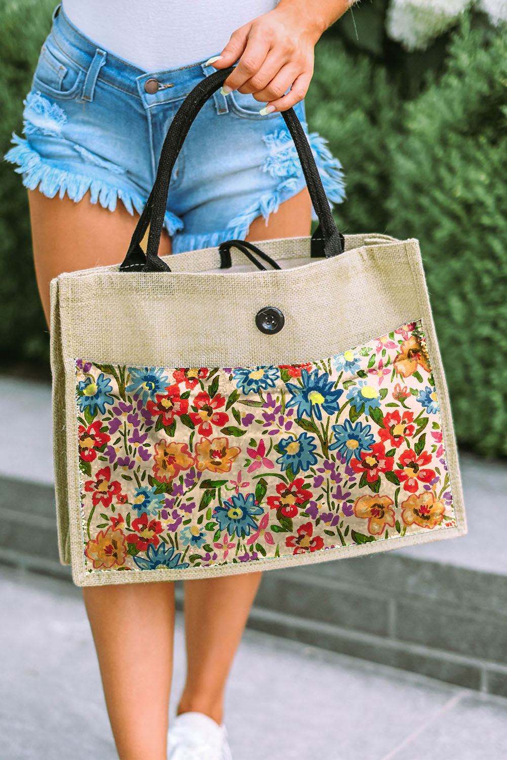 Multicolor Floral Print Tank and Shorts Lounge Set