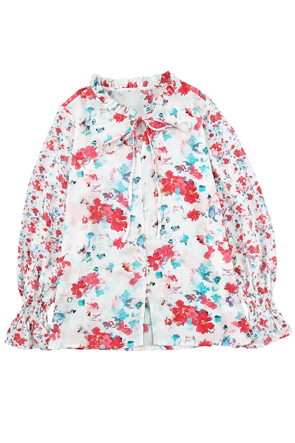 Floral Smocked Blouse