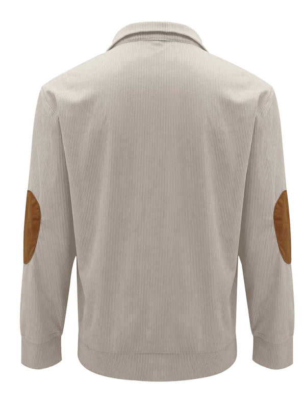 Men's Casual Stand Collar Long Sleeve Sweatshirt