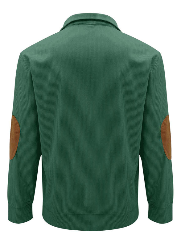 Men's Casual Stand Collar Long Sleeve Sweatshirt