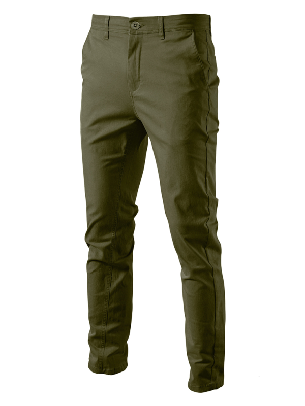 Men's casual all-match solid color pants