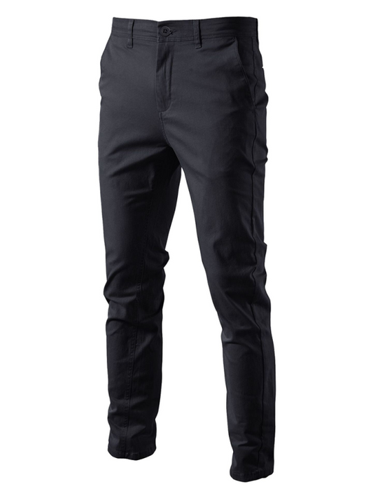 Men's casual all-match solid color pants