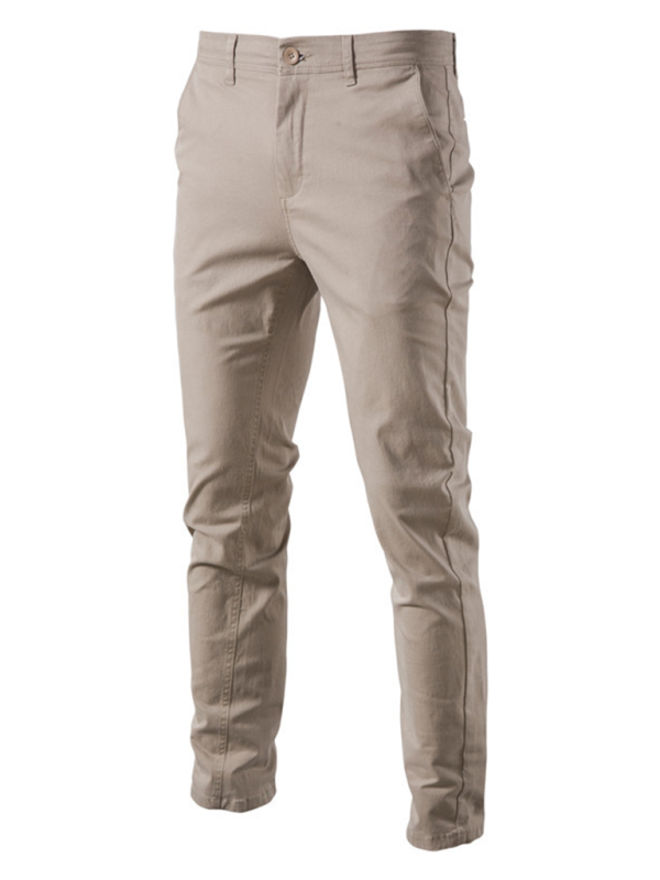 Men's casual all-match solid color pants