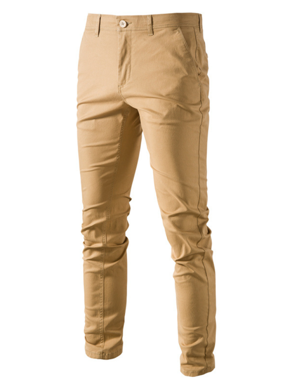 Men's casual all-match solid color pants