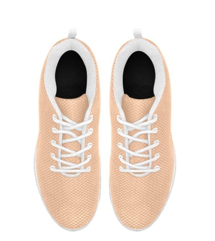 Uniquely Womens Sneakers, Deep Peach Running Shoes