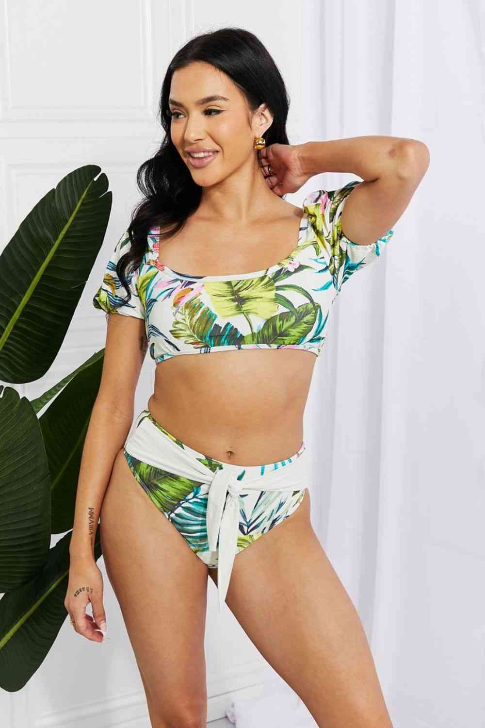 Marina West Puff Sleeve Bikini