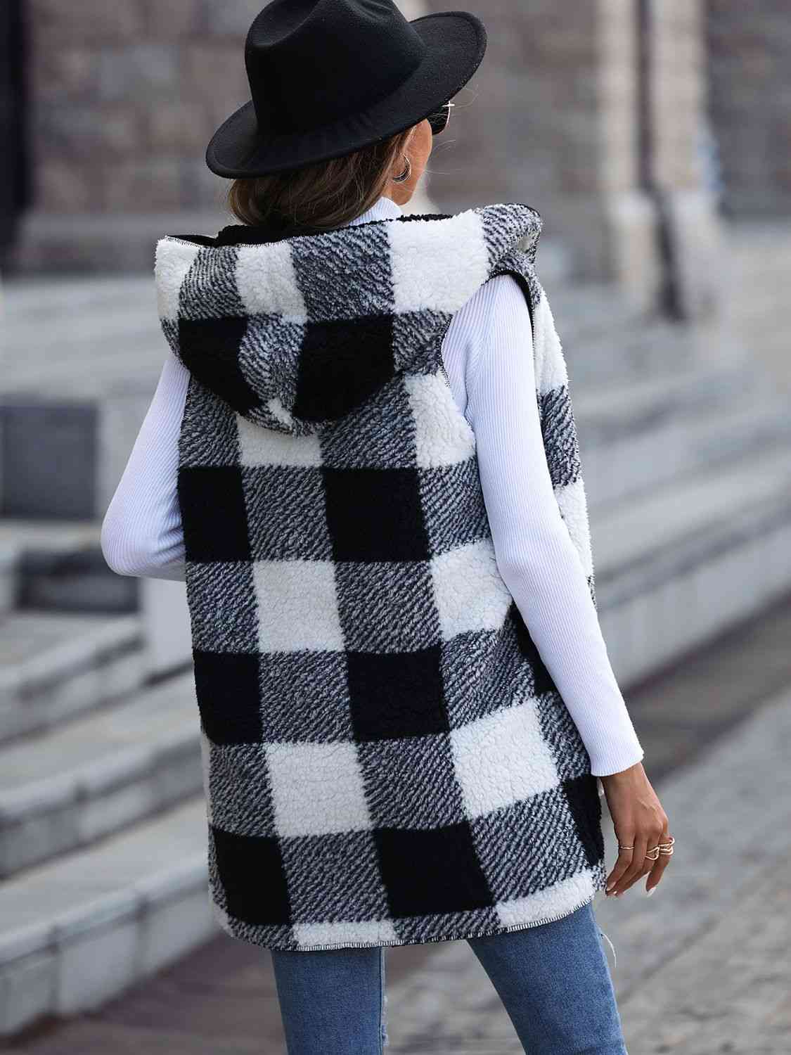 Hooded Vest with Pockets