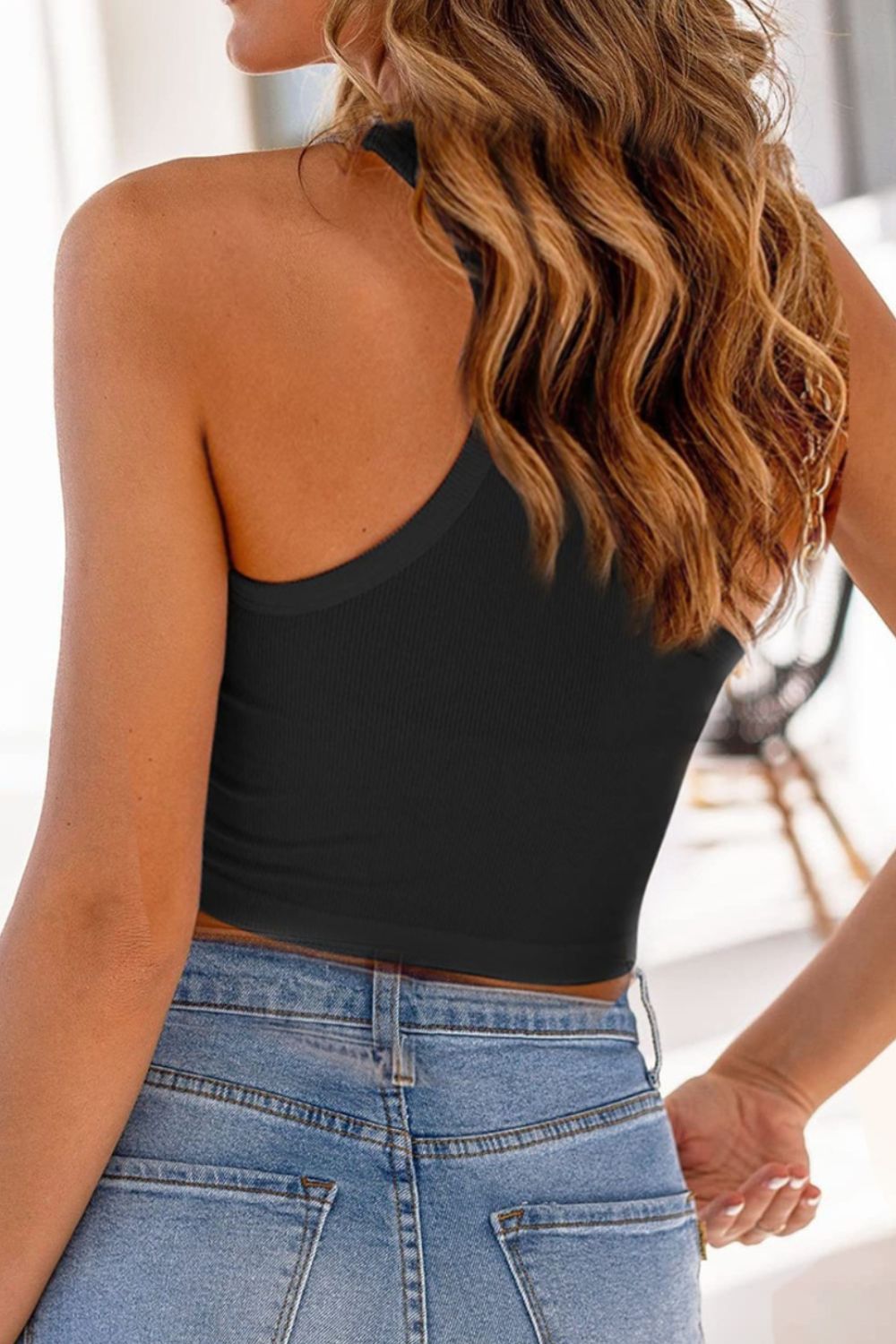 Wide Strap Crop Tank