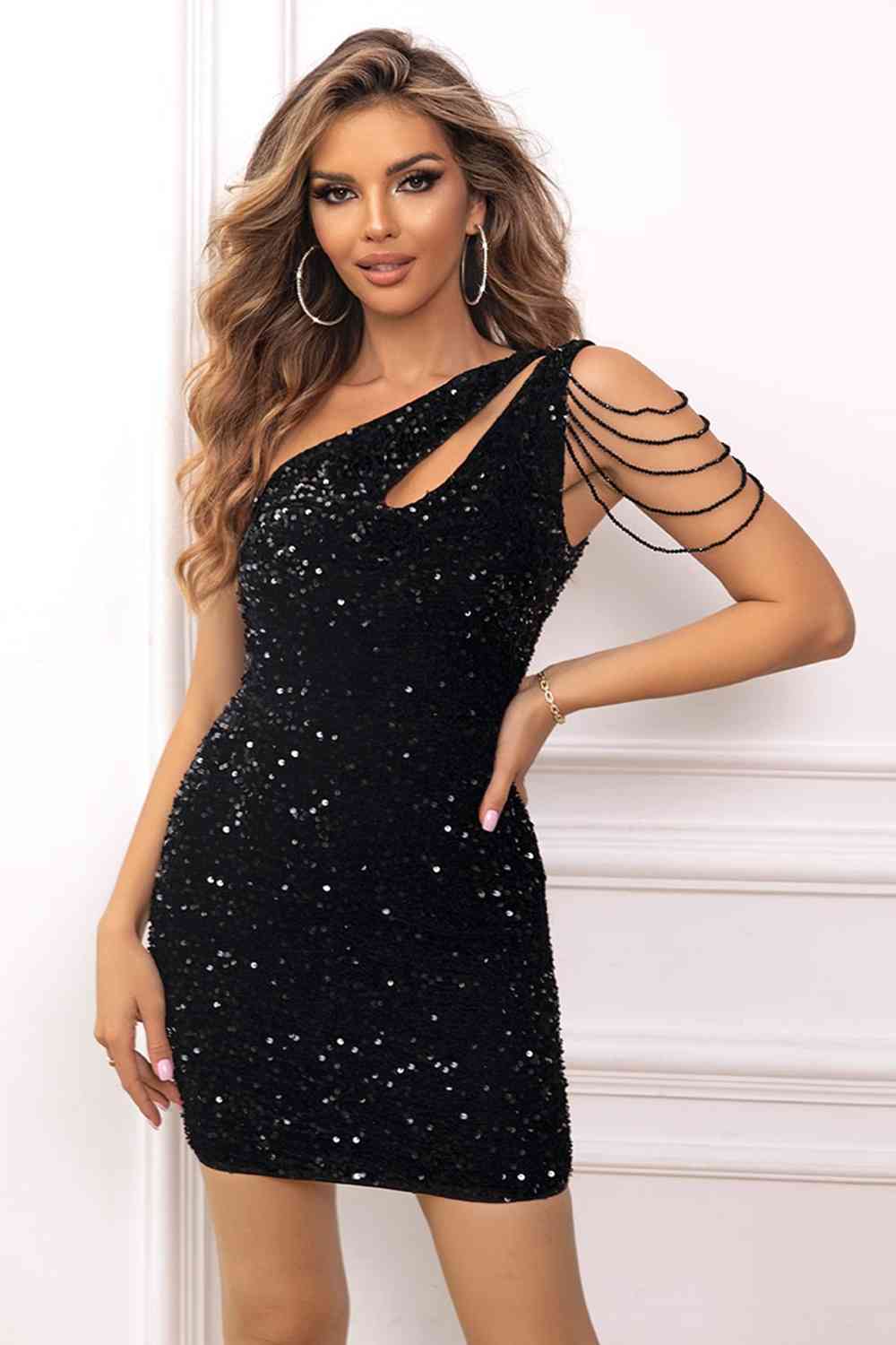 Sequin Sleeveless Mini Dress