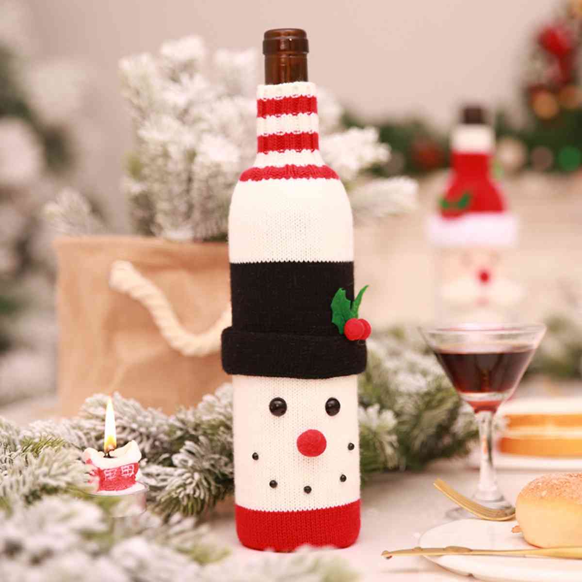 Christmas Wine Bottle Sweater