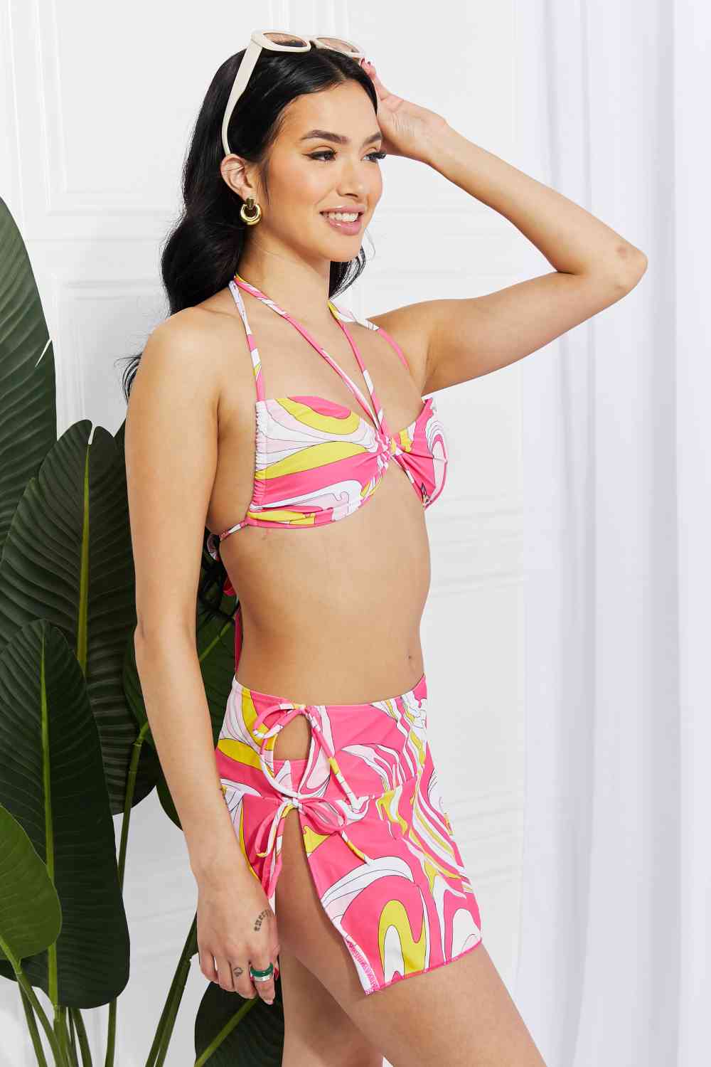 Marina West Swim Bandeau Bikini and Skirt Set