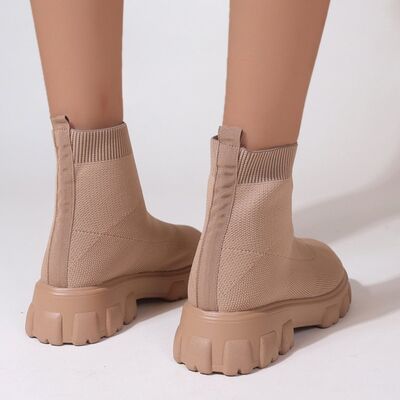 Mesh Platform Boots