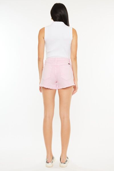 Kancan Pink Denim Shorts