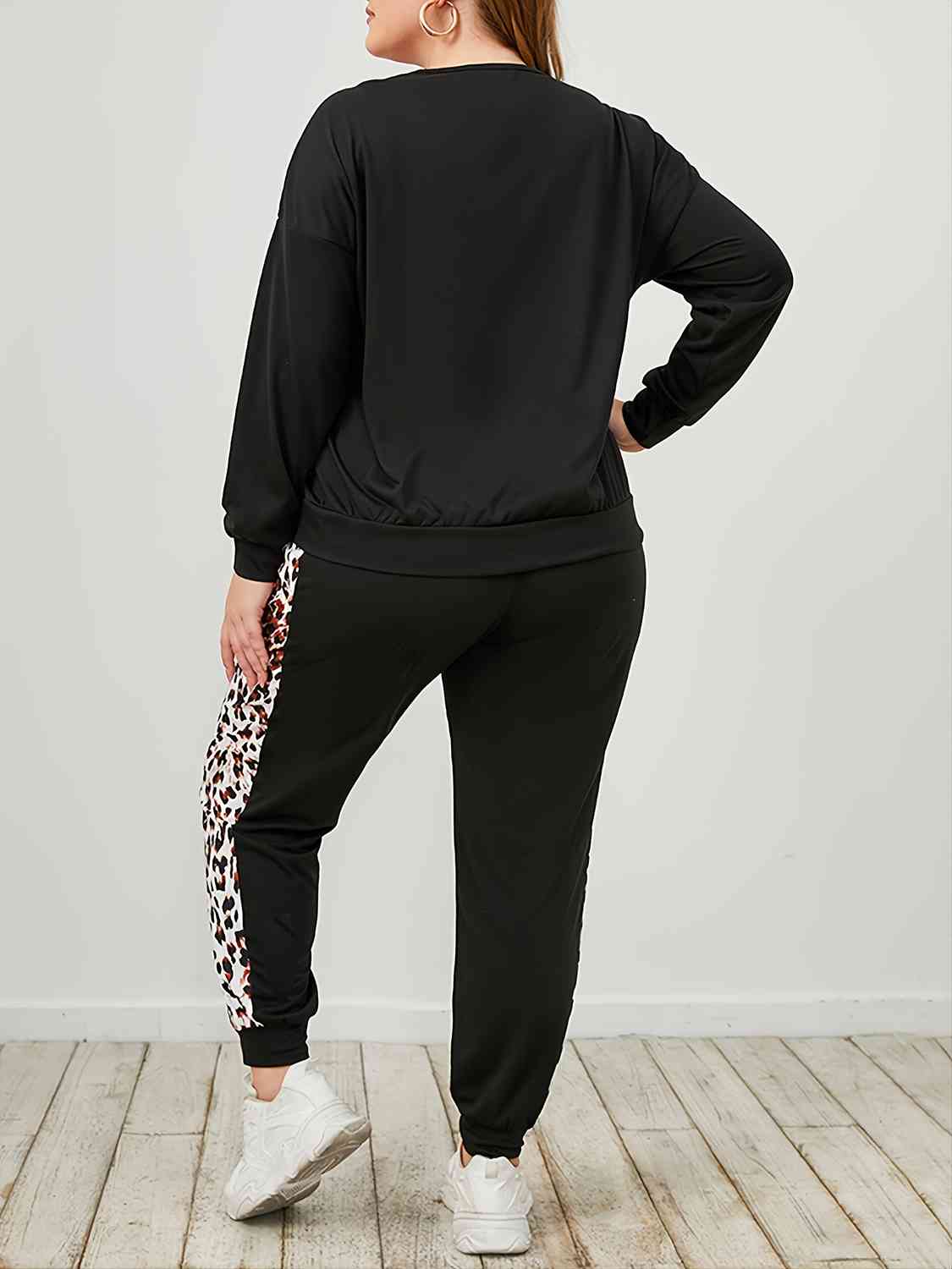 Leopard Sweatpants Set