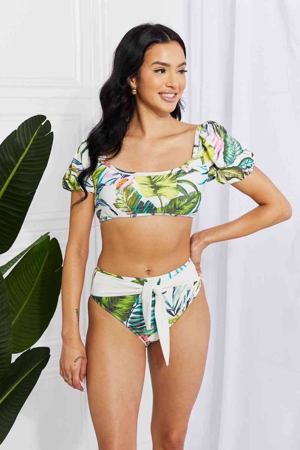 Marina West Puff Sleeve Bikini