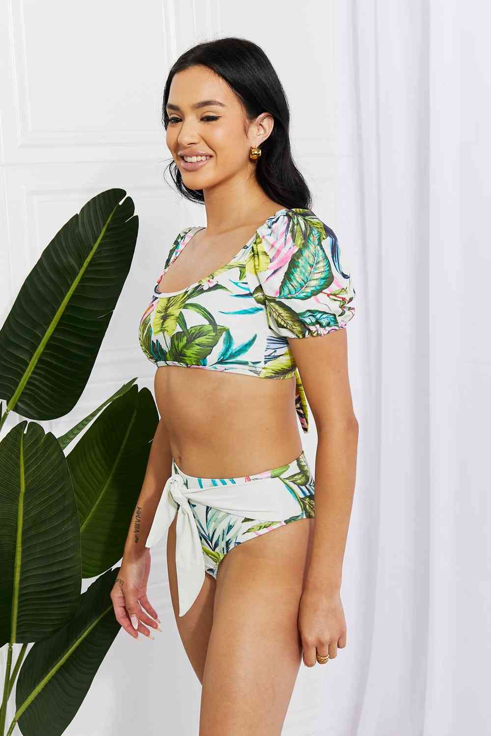 Marina West Puff Sleeve Bikini