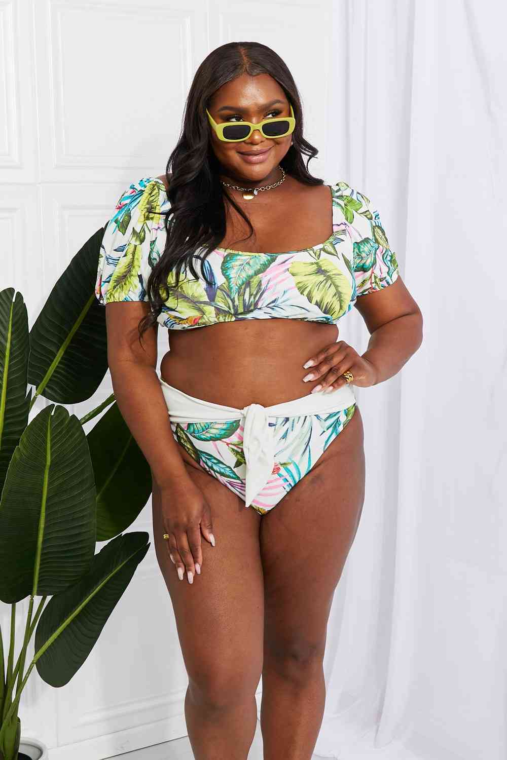 Marina West Puff Sleeve Bikini