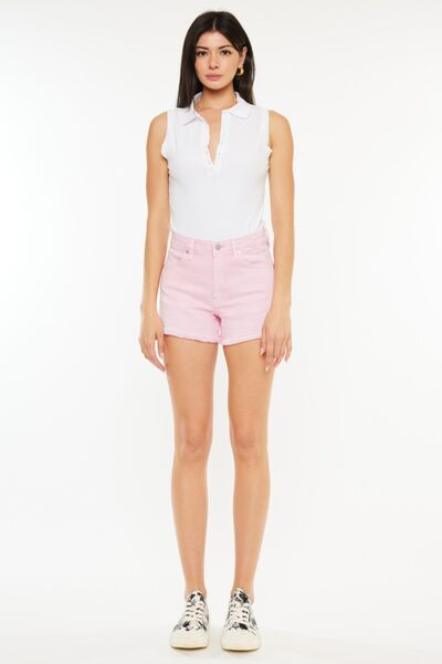 Kancan Pink Denim Shorts