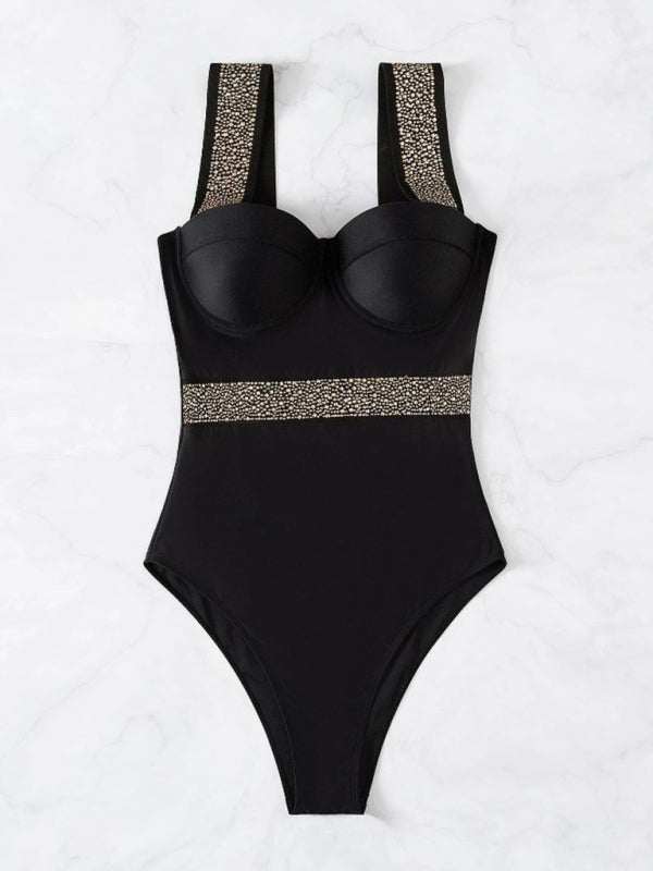 Women's push-up one-piece swimwear